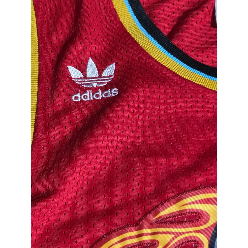 Adidas NBA Hardwood Classics Detroit Pistons Grant Hill 33 Red Jersey Mens M